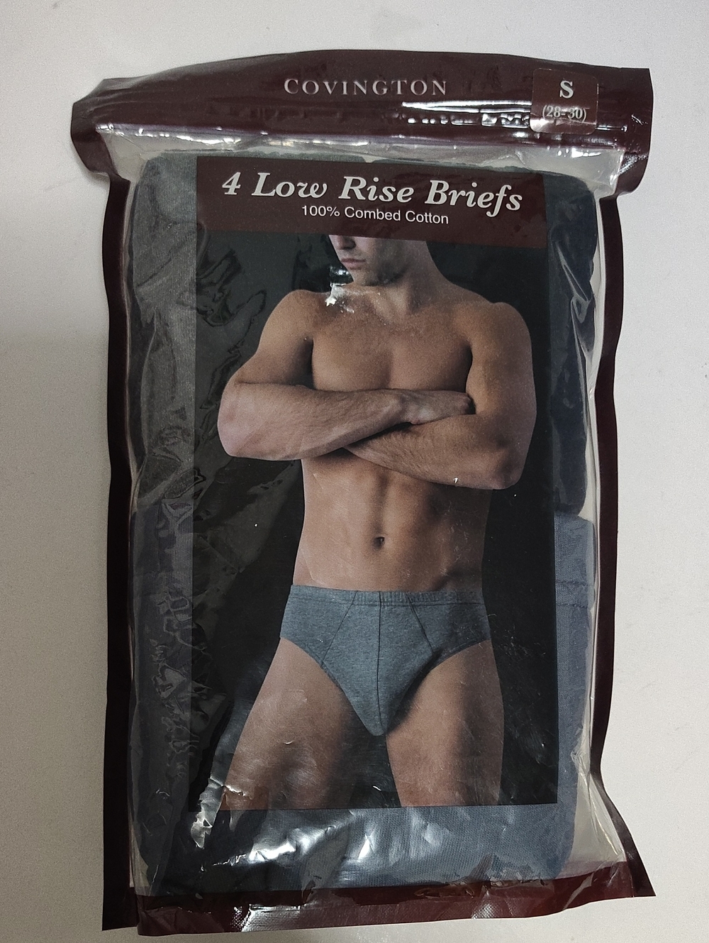 Vintage NIP Covington Men's Low Rise Briefs Underwear - 4 Pack - Size S 28-30